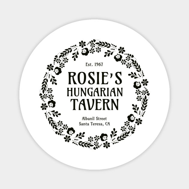 Rosie’s Tavern Magnet by RhymesWithPaws